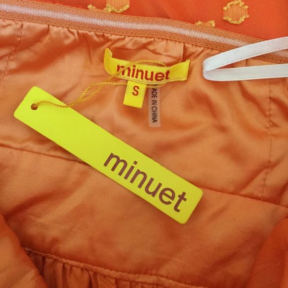 Minuet orange polka dot strapless dress - Picture 6 of 6